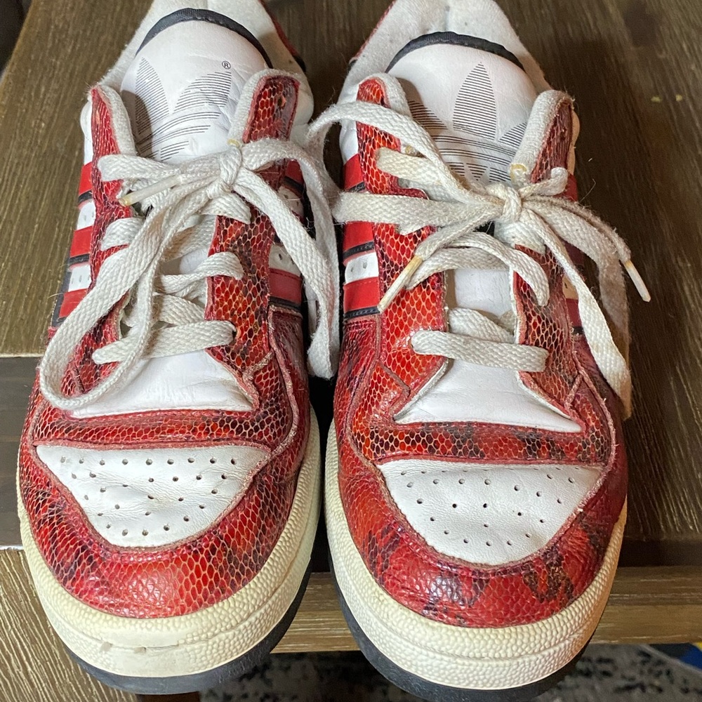 Vintage Adidas Snake Skin Sneakers